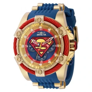 Invicta DC Comics Superman Edición Limitada- de hombre - 53mm, Azul y Oro