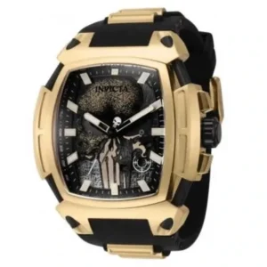 Invicta Marvel Punisher Edición Limitada de hombre 53mm Negro y Oro