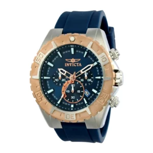 Invicta Aviator Reloj Deportivo Movimiento de Cuarzo 49mm Azul