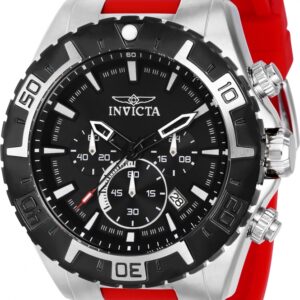 Invicta Aviator Reloj de cuarzo para hombre  Correa Roja 49mm