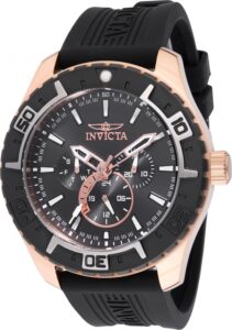 Invicta Aviator Reloj movimiento de  Cuarzo Correa negra 49mm 45749