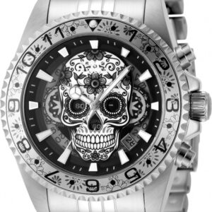 Invicta Aviator Dia De Los Muertos con esfera de nácar 50 mm 48950