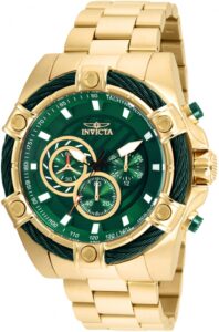 Invicta Bolt Reloj de Cuarzo Para Hombre 52mm Oro Verde 25517